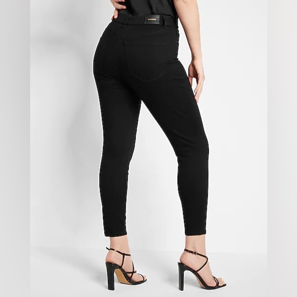 Express Womens Skinny High Rise Jeans - Black - NWT - Size 8 Regular